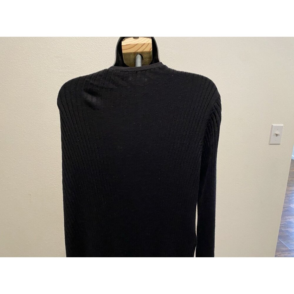 Faded Glory Womens XL (16/18) Sweater Button Down Thigh Length Black Runs Small - Picture 8 of 9
